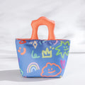 Axyaa Insulated Lunch Box Bag for Students and Office Workers, Graffiti Design