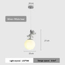 Axyaa Small Bear Chandeliers: Modern, Romantic Baby Room Lighting for Boy/Girl Bedroom