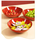 Axyaa Red Fruit Tray for Living Room, Dried Fruit, Candy & Snacks