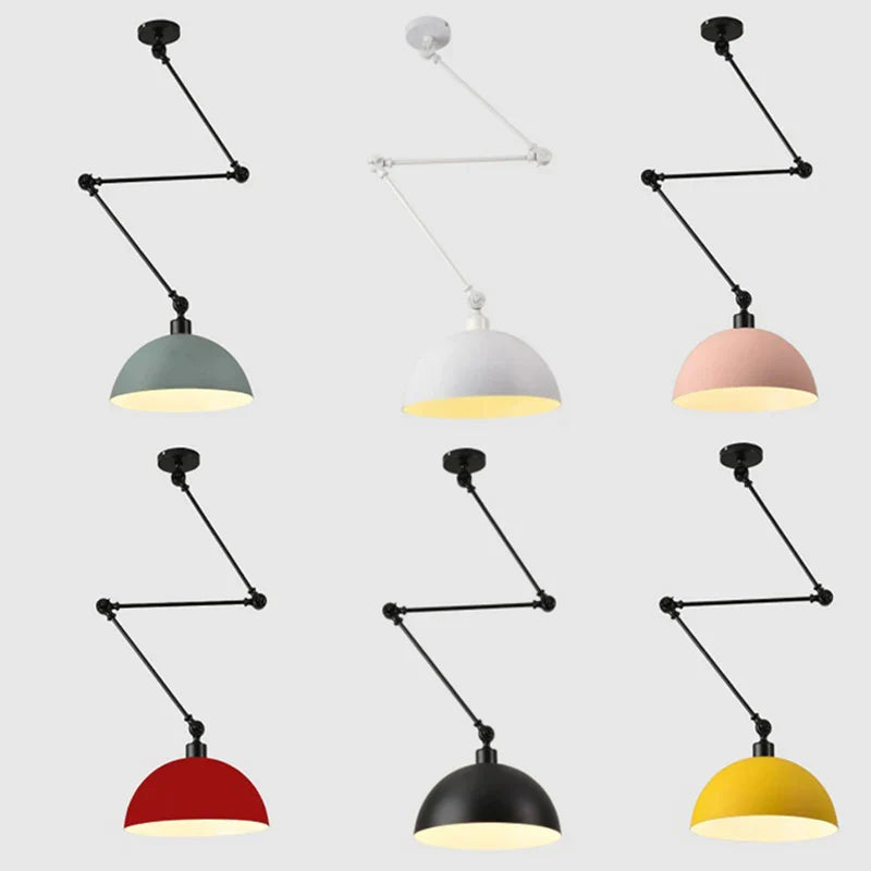 Axya Metal Folding Multicolor Telescopic Pendant Light for Dining Room and Study