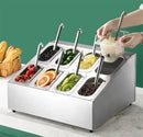 Axya Stainless Steel Seasoning Canister Set for Milk Tea Shop and Kitchen