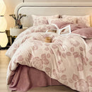 Axyaa Class A Milk Fleece 4-Piece Winter Bedding Set - Warm Quilt Cover
