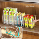 Axyaa Expandable Belt Organizer with Dividers: Clear Snack Storage Box