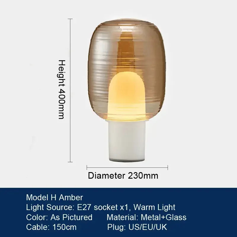 Axyaa Nordic Melon Desk Lamp LED for Villa Bedroom Study Decor