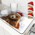 Axyaa Christmas Draining Mat: Super Absorbent Coffee & Dish Drying Pad