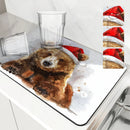 Axyaa Christmas Draining Mat: Super Absorbent Coffee & Dish Drying Pad