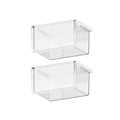 Axyaa Clear Drawer Organizer for Cotton Pads, Swabs, Floss - Under Mirror Cabinet Storage