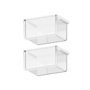 Axyaa Clear Drawer Organizer for Cotton Pads, Swabs, Floss - Under Mirror Cabinet Storage
