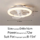 Axyaa Oscillating Ceiling Fan Light Remote Control 3 Colors Quiet Bedroom Interior Lighting