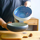Axyaa Ceramic Lotus Fish Tank Bowl Pet Drinking Bowl, High-grade Creative Irregular Design
