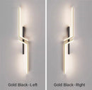Axyaa Nordic LED Wall Lamp: Minimalistic Linear Sconce for Living Room, Bedroom, Stairs