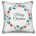 Christmas Floral Pattern Pillow Covers by Axyaa for Sofa, Bedroom, Car - Cushion Cover