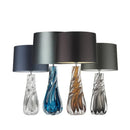 Axyaa Glass Floor Lamp LED Light for Bedroom Living Room Study