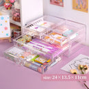 Axyaa Acrylic Desktop Organizer Stationery Storage Box