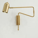 Axyaa Long-Arm Wall Lamp, Adjustable & Retractable with Switch, E27 Bedside Reading Light