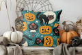Axyaa Halloween Pumpkin Cushion Cover for Sofa, Bedroom, Car - Patterned Pillow Cover