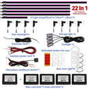 Axyaa Car Interior LED Ambient Lights - Colorful Fiber Optic Atmosphere Strips