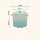 Axyaa Ceramic Soup Cup with Lid, Steaming Egg Bowl, Roasted Pear Stew Pot