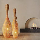 Axyaa Bamboo Floor Lamp for Living Room, Bedroom, and Teahouse Decor