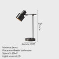 Axyaa Copper LED Table Lamp Black Brass Contemporary Decor for Home Study Bed Room
