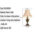 Axyaa Luxe European Table Lamp for Living Room Bedroom Study - LED Retro Design