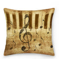Axyaa Music Note Cushion Cover 45x45cm Pillowcase Decorative Pillow Home Decor