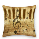 Axyaa Music Note Cushion Cover 45x45cm Pillowcase Decorative Pillow Home Decor