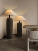 Axyaa Zen Pottery Pot Floor Lamp - Chinese Garden Stand Lamp