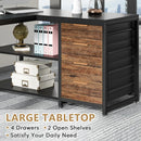 Axyaa Modern L-Shaped Computer Desk: Corner Office Workstation & Study Table