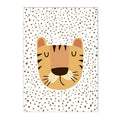 Boho Lion Tiger Rainbow Wall Art Print Canvas Picture for Axyaa Nursery Decor