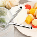 Axyaa Stainless Steel Straw Set with Cleaner Brush Home Bar Accessory