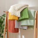 Axyaa Knitted Throw Blanket with Tassel - Summer Decor for Sofa & Bed