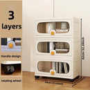 Axyaa Large Multi-Layer Storage Cabinet: Organize Clothes and Snacks efficiently