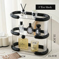 Axyaa Acrylic Makeup & Perfume Organizer: 3 Tier Cosmetic & Spice Rack Tray