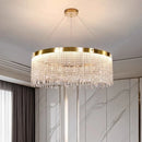 Axyaa Crystal Chandelier Ceiling Light Bedroom Living Room Pendant Lamp