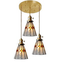 Axyaa Glass LED Pendant Lights Copper Nordic Style Modern Hanging Lamp