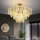 Axyaa Crystal Glass Ceiling Lamp for Cozy French-style Bedroom