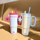Axyaa 750ml Thermal Water Bottle Stainless Steel Filter Straw Sport Tumbler Thermostat