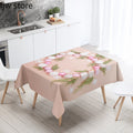 Axyaa Christmas Wreath Tree Tablecloth for Wedding Party Home Decoration