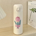 Axyaa Flower Style Stainless Steel Thermal Cup - Leak-Proof Travel Mug