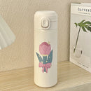 Axyaa Flower Style Stainless Steel Thermal Cup - Leak-Proof Travel Mug