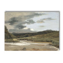 Axyaa Mountain House Windmill Canvas Print for Rustic Home Decor