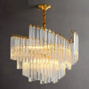 Axyaa Crystal Chandelier Pendant Light for Living and Dining Room Lighting