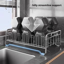 Stainless Steel Drainer Rack for Kitchen Organization - Axyaa Dish Drying Shelf