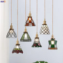 Axyaa Glass LED Pendant Lights Copper Nordic Style Modern Hanging Lamp