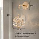 Axyaa Red Crystal Pendant Lamp: Nordic Design for Luxurious Living Room and Bedroom