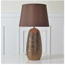 Axyaa Modern Brown Luxury Ceramic Table Lamps LED Artistic Design E27
