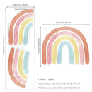 Watercolor Rainbow Wall Stickers for Kids Room by Axyaa