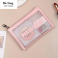 Axyaa Travel Toiletry Bag: Portable PVC Makeup Organizer for Women