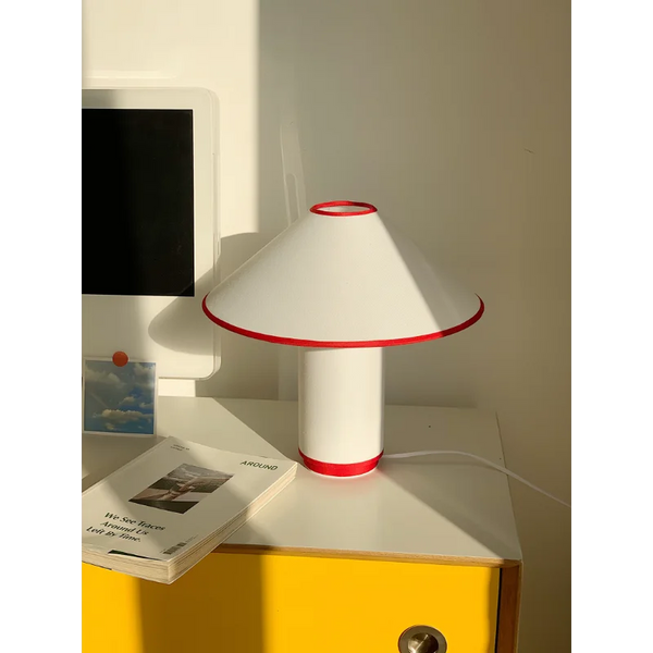 Axyaa Colette Table Lamp - Designer Cotton Retro Desk Light